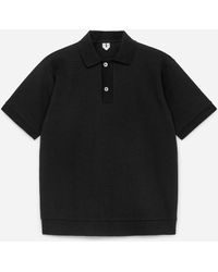 ARKET - Textured Polo Shirt - Lyst