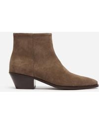 ARKET - Suede Ankle Boots - Lyst