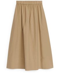 ARKET - A-line Cotton Skirt - Lyst