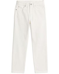 arket white jeans