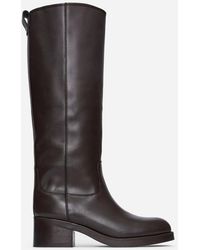 ARKET - Leather Riding Boots - Lyst