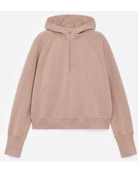 ARKET - Half-Zip Hooded Sweatshirt - Lyst