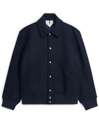 ARKET - Wool Varsity Jacket - Lyst