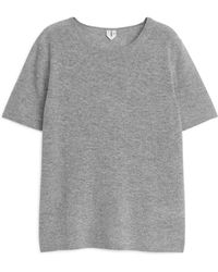 ARKET - Cashmere T-shirt - Lyst