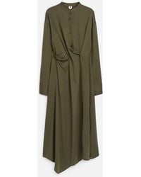 ARKET - Midi Drape Dress - Lyst