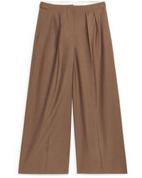 ARKET - Relaxed Wool-blend Trousers - Lyst