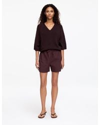 ARKET - Drawstring Poplin Shorts - Lyst