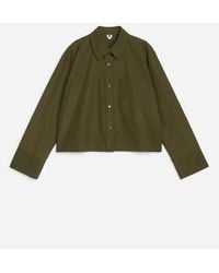ARKET - Cropped Cotton Shirt - Lyst