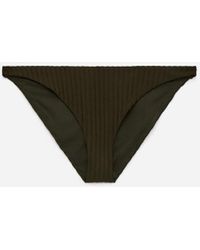 ARKET - Ribbed Low-Waist Bikini Bottoms - Lyst