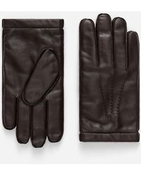 ARKET - Wool Lined Leather Gloves - Lyst