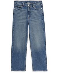 ARKET - Rose Cropped Straight Stretch Jeans - Lyst