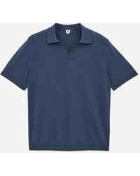 ARKET - Cotton Linen Polo Shirt - Lyst