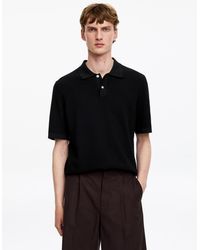 ARKET - Knitted Cotton Polo Shirt - Lyst