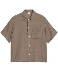ARKET - Linen Resort Shirt - Lyst
