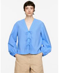 ARKET - Bluse Mit Bindedetails - Lyst