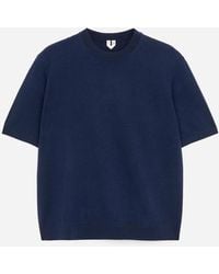 ARKET - Knitted Merino Wool T-Shirt - Lyst
