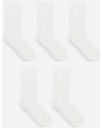 ARKET - Supima Cotton Rib Socks 5 Pairs - Lyst