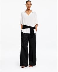 ARKET - High-Waist Chino Trousers - Lyst