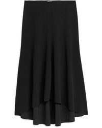 ARKET - Crepe Jersey A-line Skirt - Lyst