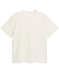 ARKET - Linen Blend T-shirt - Lyst