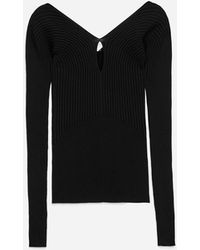 ARKET - V-Neck Rib Top - Lyst