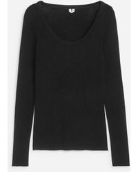 ARKET - Wool Rib Top - Lyst