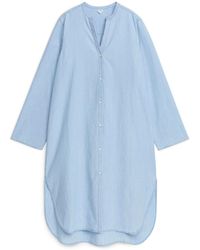 ARKET - Light Denim Shirt Dress - Lyst