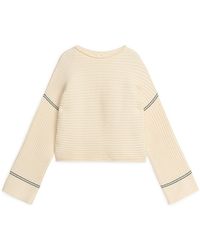 ARKET - Rib-knitted Cotton Jumper - Lyst