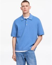 ARKET - Fine-Knit Polo Shirt - Lyst