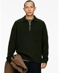 ARKET - Gestricktes Polohemd Aus Wolle, Mit Reißverschluss - Lyst