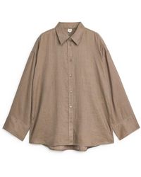 ARKET - Loose Linen Shirt - Lyst