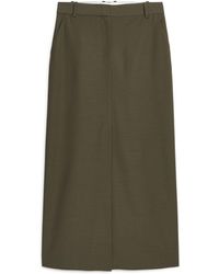 ARKET - Long Wool-blend Skirt - Lyst