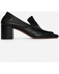 ARKET - Heeled Leather Loafers - Lyst
