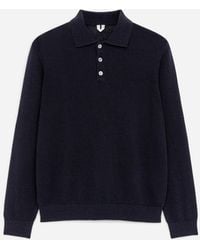 ARKET - Linen Blend Polo Shirt - Lyst