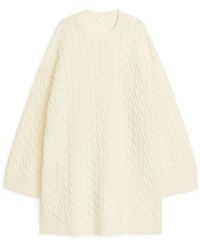 ARKET - Cable-knit Wool Jumper - Lyst