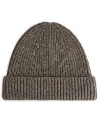 ARKET - Rib-knit Wool Beanie - Lyst