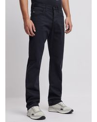 emporio armani j21 regular fit stretch jeans navy