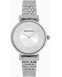 Emporio Armani - Two-hand Stainless Steel Watch - Lyst