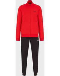red armani tracksuit