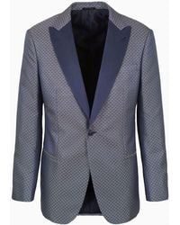 Giorgio Armani - Soho Line Single-breasted Tuxedo Jacket In Silk Jacquard - Lyst