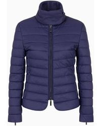 Emporio Armani - Asv Water-repellent Recycled-nylon Quilted Jacket - Lyst