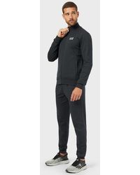 blue armani tracksuit