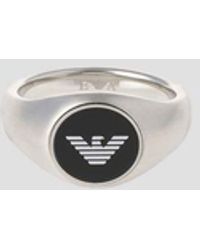 Emporio Armani Ring mit Siegen und Adler - Mettallic
