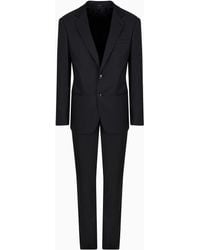 Giorgio Armani - Soho Line Single-breasted Suit In Wool And Cashmere - Lyst
