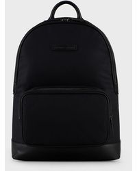 armani backpack leather