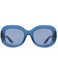 Giorgio Armani - Oval Sunglasses - Lyst