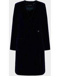 Emporio Armani Coats - Blue