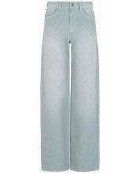 Emporio Armani - J7e Mid-rise Straight-leg Jeans In Piece-dyed Cotton Drill - Lyst