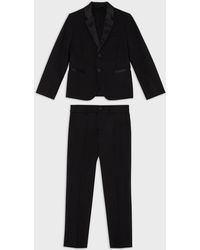 Emporio Armani Suit in Black for Men | Lyst