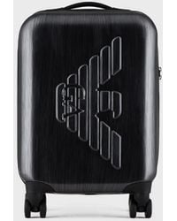 Emporio Armani Embossed Logo Suitcase - Gray